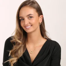 Pozlacený stříbrný náhrdelník SVLN0940S75GO45