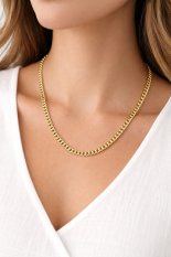 MOISS masivní pánský zlatý řetízek 60 cm CAH00036