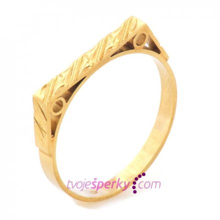Pánský prsten ve žlutém zlatě HELP-270