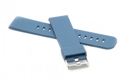 Modrý silikonový řemínek k chytrým hodinkám s rychlostěžejkou Diloy CS0SBR40.05.22 - 22 mm
