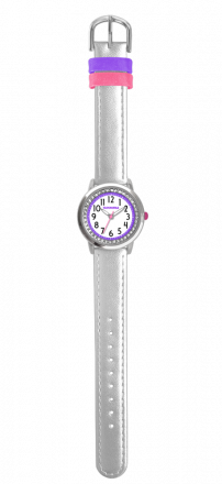 Stříbrné třpytivé dívčí hodinky se kamínky CLOCKODILE SPARKLE CWG5094