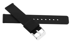 Černý silikonový řemínek JVD 20 mm R42501/20