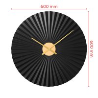 Designové kovové hodiny černé MPM Dynamic - B E04.4487.90