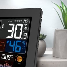 Barevná digitální XL meteostanice s USB nabíjením TE81XL