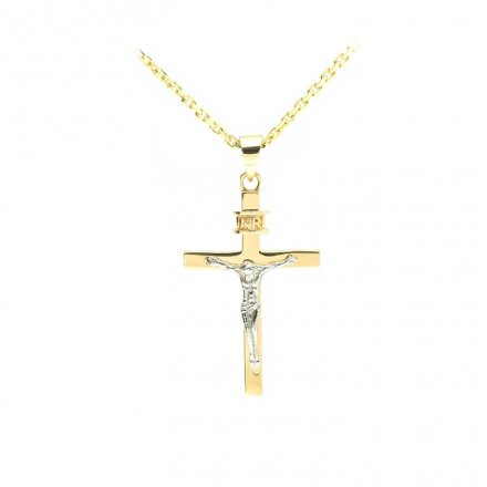 Zlatý křížek s postavou Ježíše Krista KO-2418911364