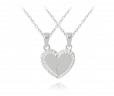 Stříbrný náhrdelník přátelství MINET FRIENDS FOREVER JMAN0221SN45