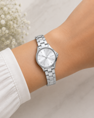 MINET Stříbrné dámské hodinky CÉLINE s ocelovým řemínkem MWL5600