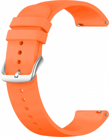 Oranžový silikonový řemínek na hodinky LS00O18 - 18 mm