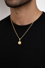 Zlatý přívěsek fotbalový míč PA001430