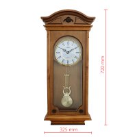Dřevěné kyvadlové nástěnné hodiny E05.3893.50