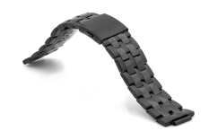 Černý nerezový řemínek k hodinkám Rochet 26/28 mm Top Quality 2402061