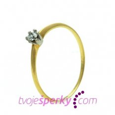 Jemný zlatý zásnubní prsten KLOP-0700Z