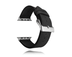 Černý kožený řemínek pro APPLE WATCH 38-40 mm LAVVU Top Grain LSXABS1