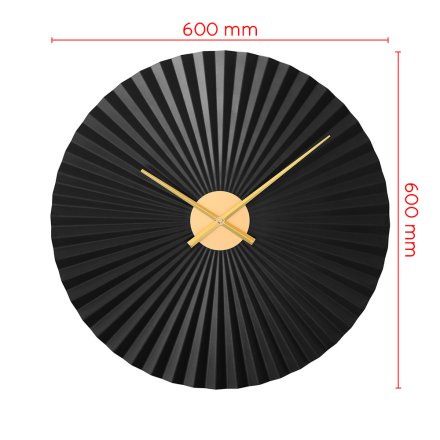 Designové kovové hodiny černé MPM Dynamic - B E04.4487.90