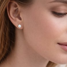 Zlaté náušnice s opálem HELN-100Z