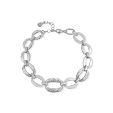 Stříbrný náramek zdobený zirkony SVLB0543XD5BI18