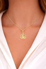 Zlatý přívěsek znamení Vodnáře KLOP-080ZVO