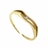 Dámský zlatý prsten s kamínkem HUBP-178