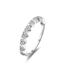 MOISS stříbrný prsten SRDCE R0004312