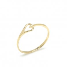 Jemný prsten ze žlutého zlata RA001035