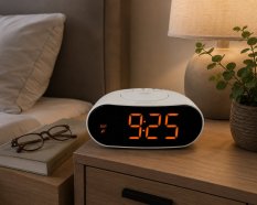 Rádiem řízený digitální budík do sítě 60.010.022