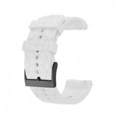 Bílý silikonový řemínek na hodinky RUBBY SIRU22BILA - 22 mm