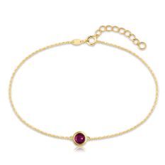 MINET Decentní zlatý náramek se zirkonem JMG0311RGB17