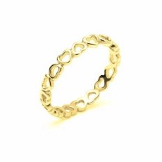 Zlatý prsten se srdíčky HELP-150Z64