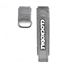 Reflexní šedý řemínek na suchý zip k dětským hodinkám CLOCKODILE CSX0022