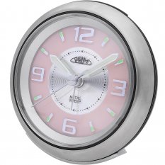 Analogový budík kovový PRIM Retro Alarm - Pink C01P.3815.7023