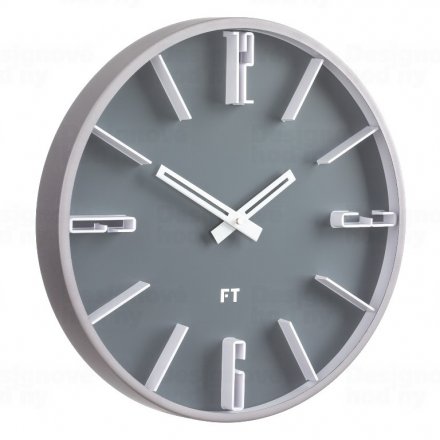 Designové nástěnné hodiny Future Time Numbers  FT6010GY