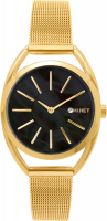 MINET Zlaté dámské hodinky ICON GOLD PEARL MESH MWL5214