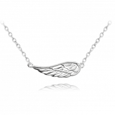 Stříbrný náhrdelník MINET ANDĚLSKÉ KŘÍDLO JMAN0260SN45