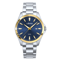 LAVVU 20 ATM Pánské hodinky ISBRYDER Gold-Blue LWM0333