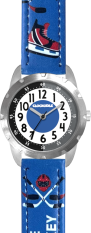 CLOCKODILE Svítící modré chlapecké hodinky HOKEJ CWB0111