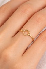 Zlatý prsten s kroužkem RA003122