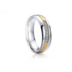 Dámský snubní prsten chirurgická ocel 020W316L