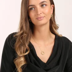 Pozlacený stříbrný náhrdelník SVLN0938S75GO45