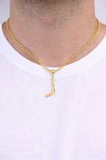 Zlatý přívěsek hokejka PA001478