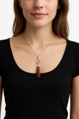 Elegantní stříbrný přívěsek s třásní a třpytivými detaily JOY´s JOY-P7