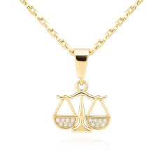 Zlatý přívěsek znamení VÁHY KLOP-098