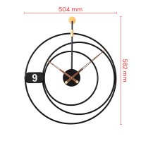 Designové kovové hodiny černé MPM Anity E04.4477.90