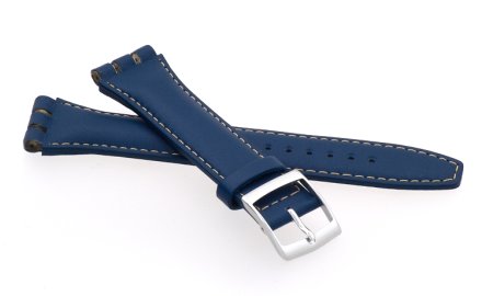 Řemínek k hodinkám Swatch kůže modrý 19 mm 6431912ST13 Řemínek k hodinkám Swatch kůže modrý 19 mm 6431912ST13