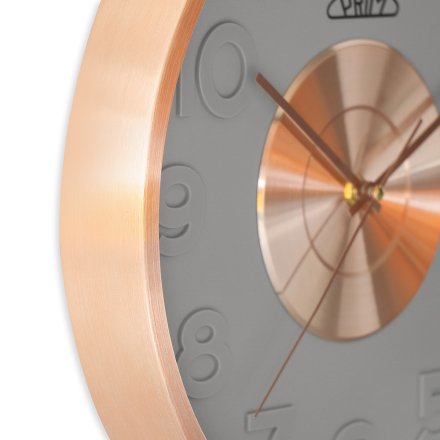 Designové kovové hodiny růžově zlacené PRIM Sensation E04P.4427.82