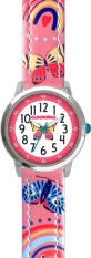 CLOCKODILE Růžové dívčí dětské hodinky MOTÝL CWG5180