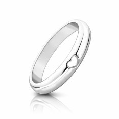 MINET stříbrný snubní prsten se srdíčkem JMAN0445SR65