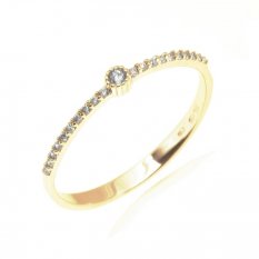 Zásnubní prsten ze žlutého zlata PO-2274Z