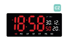 Svíticí digitální hodiny s češtinou JVD DH3604.3