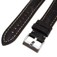 Luxusní hnědý kožený řemínek k hodinkám Diloy Premium 395.22.2 - 22 mm