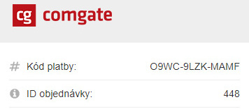 Možnost opakování platby na platební bráně ComGate